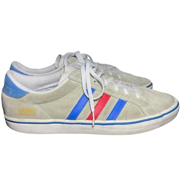 Adidas Americana Low White/Red-Blue Skateboarding Men's Shoe Size 10.5, G65587 - Picture 2 of 14